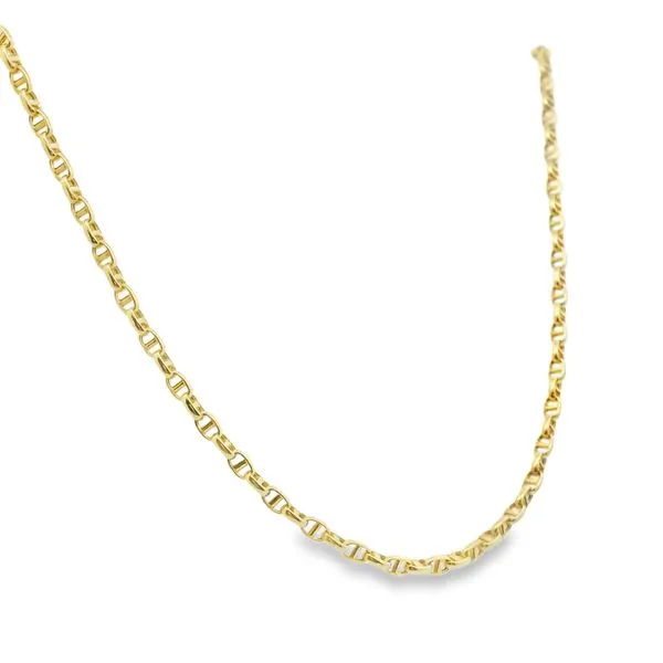 14K Yellow Anchor Link Chain Image 2 Simones Jewelry, LLC Shrewsbury, NJ