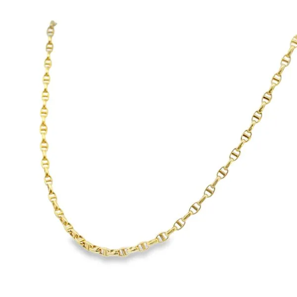 14K Yellow Anchor Link Chain Image 3 Simones Jewelry, LLC Shrewsbury, NJ
