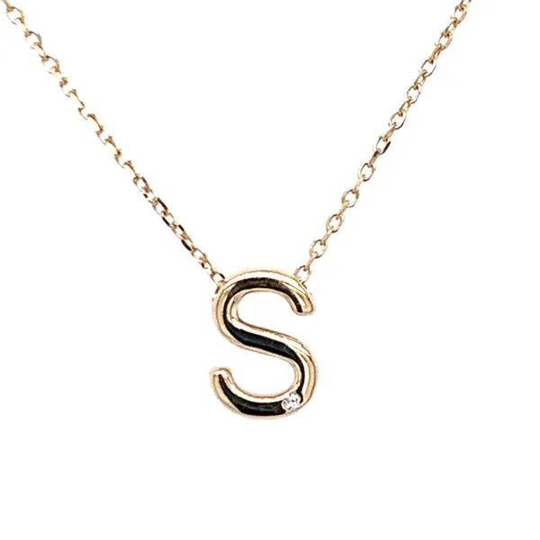 Gold Initial S Simones Jewelry, LLC Shrewsbury, NJ