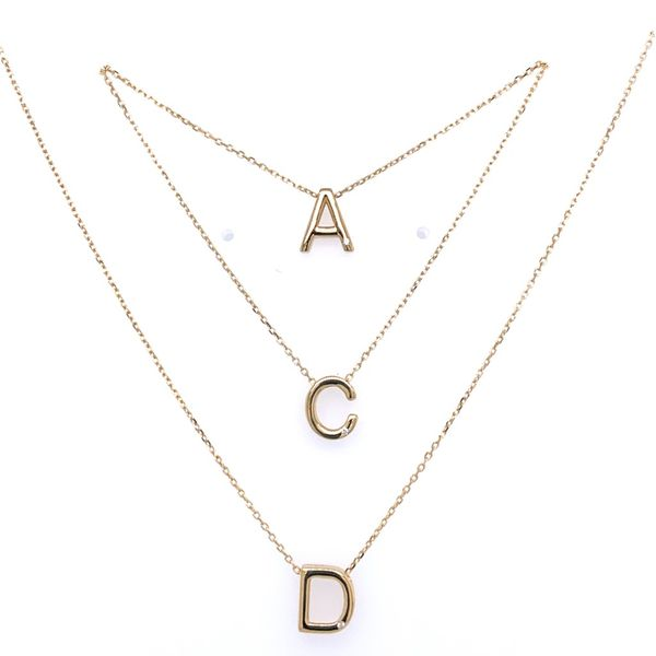 14K Initial A Necklace Simones Jewelry, LLC Shrewsbury, NJ