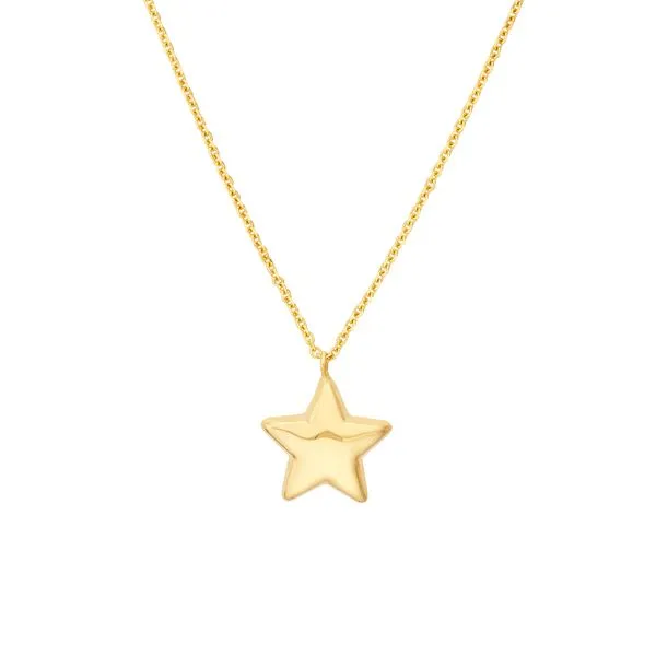 Puffed Star Necklace Simones Jewelry, LLC Shrewsbury, NJ