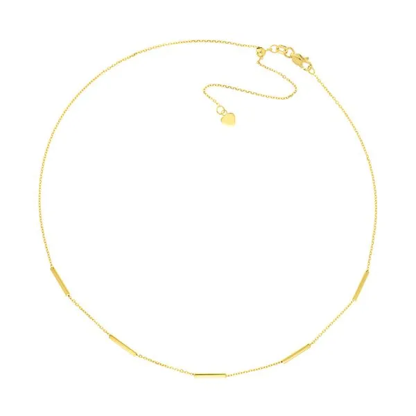 Bar/Chain Adjustable Choker Necklace Simones Jewelry, LLC Shrewsbury, NJ