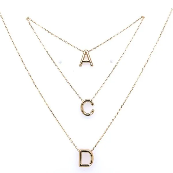 Gold Initial A Simones Jewelry, LLC Shrewsbury, NJ