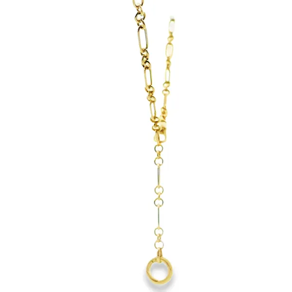14K Yellow Fancy 1+3 Link W/ Double Clasp 24