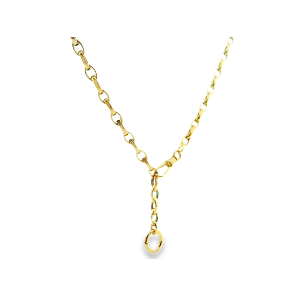 14K Yellow Fancy Marquise Link W/ Double Clasp 20