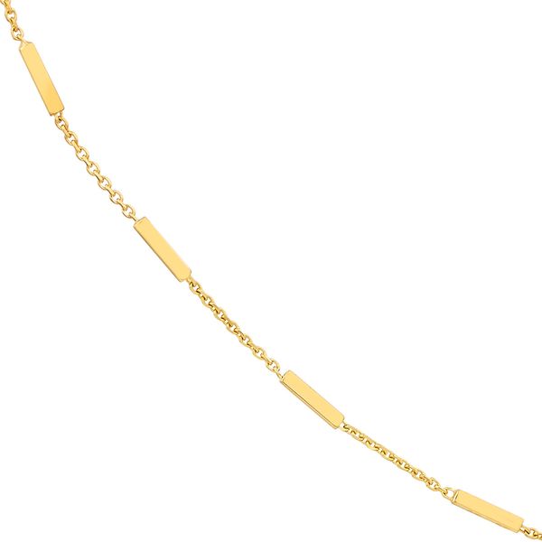 Yellow Gold Bar Bracelet Image 2 Simones Jewelry, LLC Shrewsbury, NJ