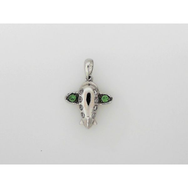 Diamond & Green Garnet Plane Simones Jewelry, LLC Shrewsbury, NJ