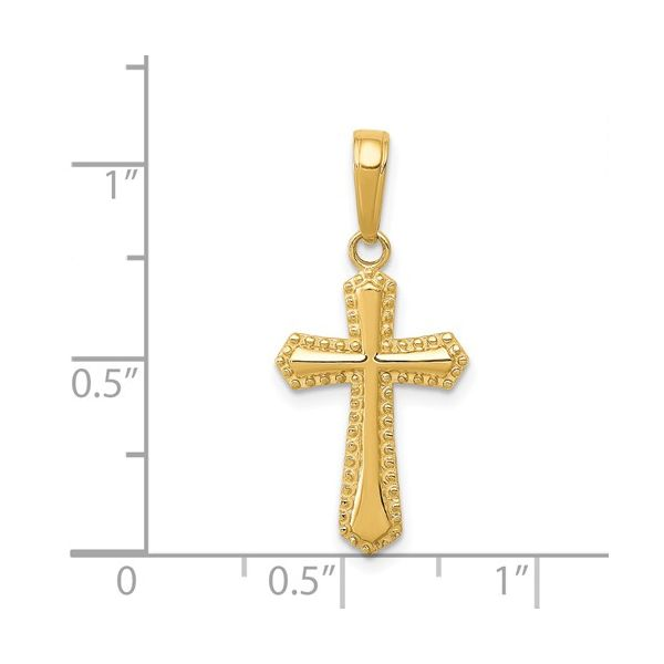 14K Yellow Cross Image 2 Simones Jewelry, LLC Shrewsbury, NJ