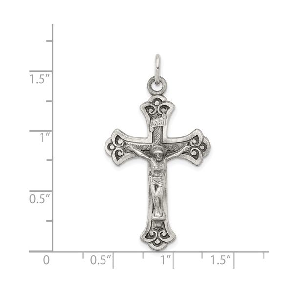 Sterling Silver Crucifix Image 3 Simones Jewelry, LLC Shrewsbury, NJ
