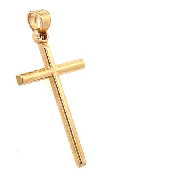 Yellow Gold Cross Image 2 Simones Jewelry, LLC Shrewsbury, NJ
