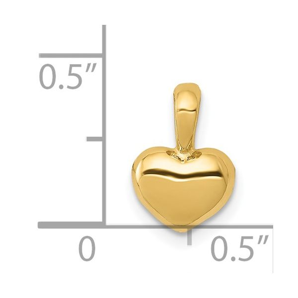 Gold Heart Charm Image 2 Simones Jewelry, LLC Shrewsbury, NJ