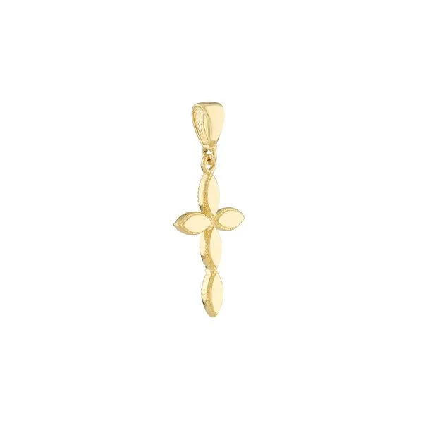 Yellow Gold Multiple Marquise Polished Cross Image 4 Simones Jewelry, LLC Shrewsbury, NJ