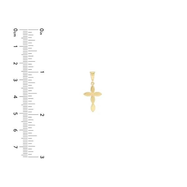 Yellow Gold Multiple Marquise Polished Cross Image 5 Simones Jewelry, LLC Shrewsbury, NJ