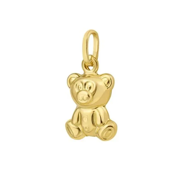 Gold Teddy Bear Charm Image 2 Simones Jewelry, LLC Shrewsbury, NJ
