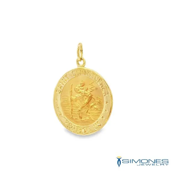 St. Christopher Medal Image 2 Simones Jewelry, LLC Shrewsbury, NJ