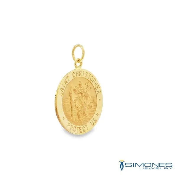 St. Christopher Medal Image 3 Simones Jewelry, LLC Shrewsbury, NJ