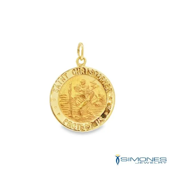 St. Christopher Medal Simones Jewelry, LLC Shrewsbury, NJ
