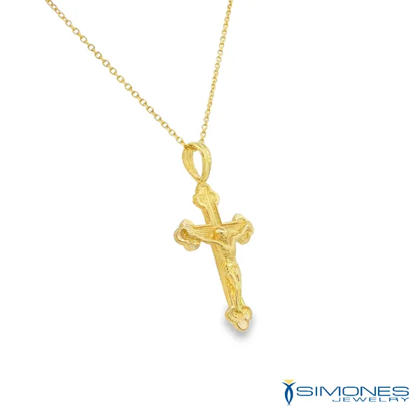 14K Yellow Crucifix Image 2 Simones Jewelry, LLC Shrewsbury, NJ