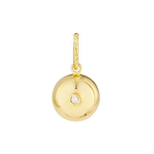 Yellow Gold Diamond Ball Charm Simones Jewelry, LLC Shrewsbury, NJ