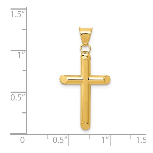 14K Yellow Cross Image 3 Simones Jewelry, LLC Shrewsbury, NJ