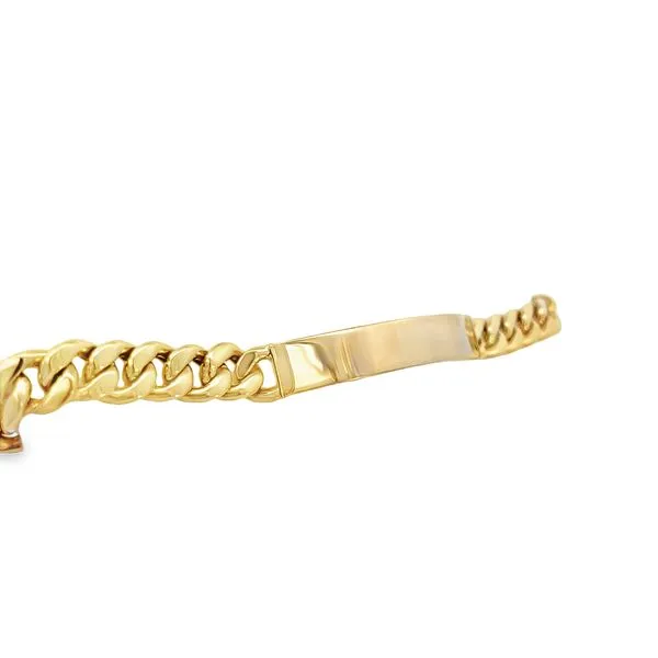 Yellow Gold ID Bracelet Image 2 Simones Jewelry, LLC Shrewsbury, NJ