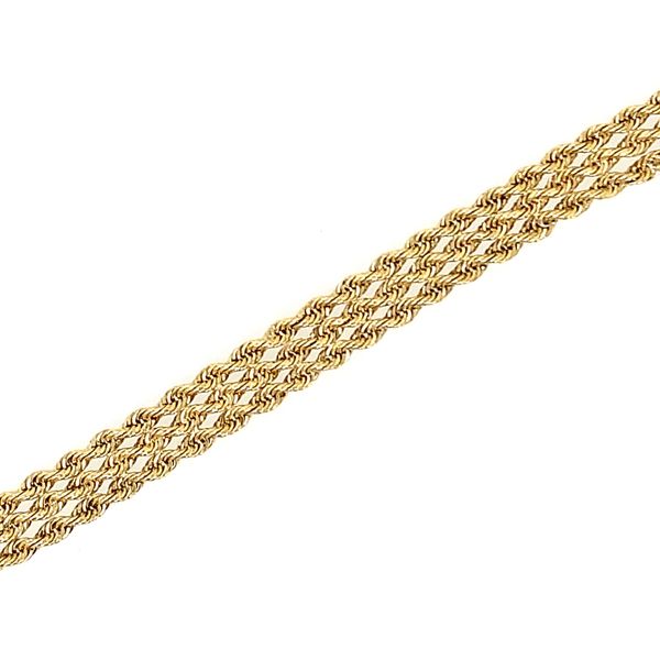 Gold Rope Bracelet Simones Jewelry, LLC Shrewsbury, NJ