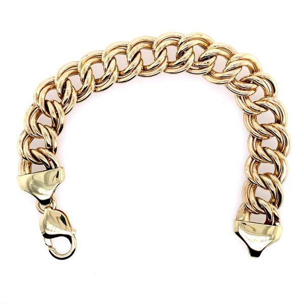 Ladies Gold Double Link Bracelet Simones Jewelry, LLC Shrewsbury, NJ