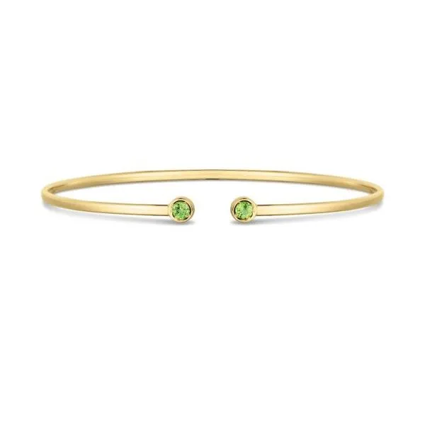 Peridot Cuff Bangle Simones Jewelry, LLC Shrewsbury, NJ