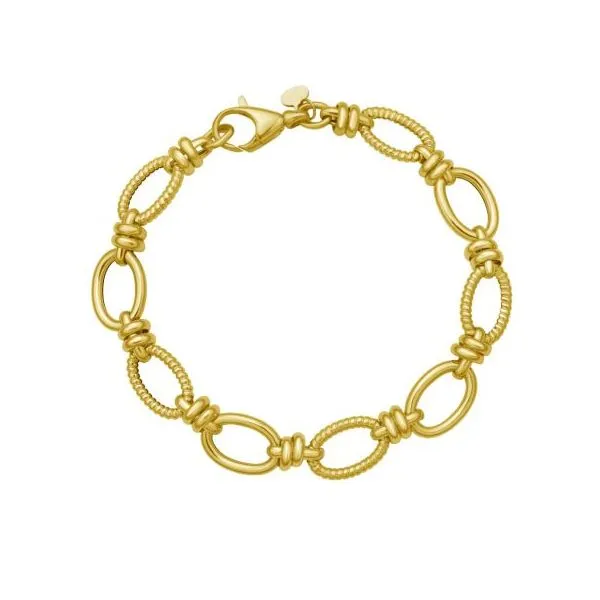 Gold Fancy Link Bracelet Simones Jewelry, LLC Shrewsbury, NJ