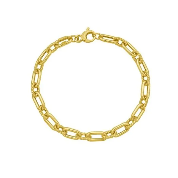 14K Yellow Gold Fancy Link 7