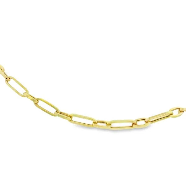 14K Yellow Long Short Link PaperClip Bracelet Simones Jewelry, LLC Shrewsbury, NJ