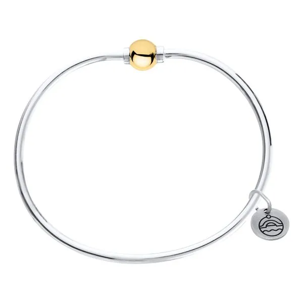 Sterling Silver & 14K Cape Cod Bangle Bracelet Simones Jewelry, LLC Shrewsbury, NJ