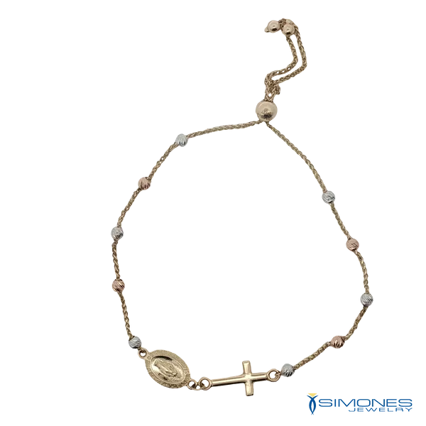 14K Tricolor Rosarie Bracelet Simones Jewelry, LLC Shrewsbury, NJ