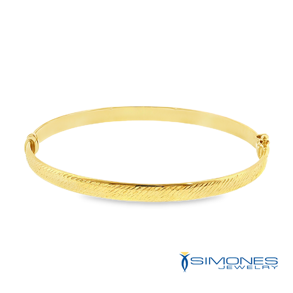 14K yellow Bangle Bracelet Simones Jewelry, LLC Shrewsbury, NJ
