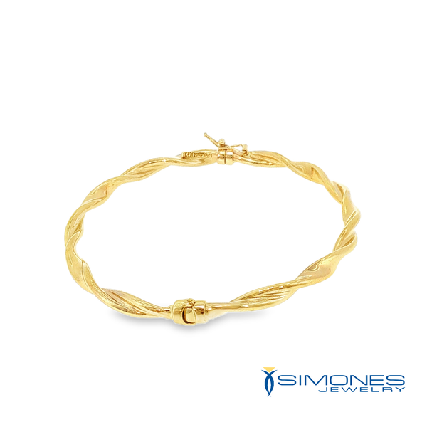 14K yellow Bangle Image 2 Simones Jewelry, LLC Shrewsbury, NJ