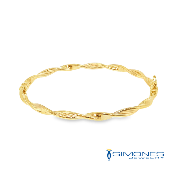 14K yellow Bangle Image 3 Simones Jewelry, LLC Shrewsbury, NJ