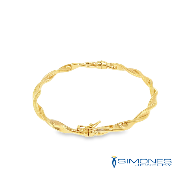 14K yellow Bangle Image 4 Simones Jewelry, LLC Shrewsbury, NJ