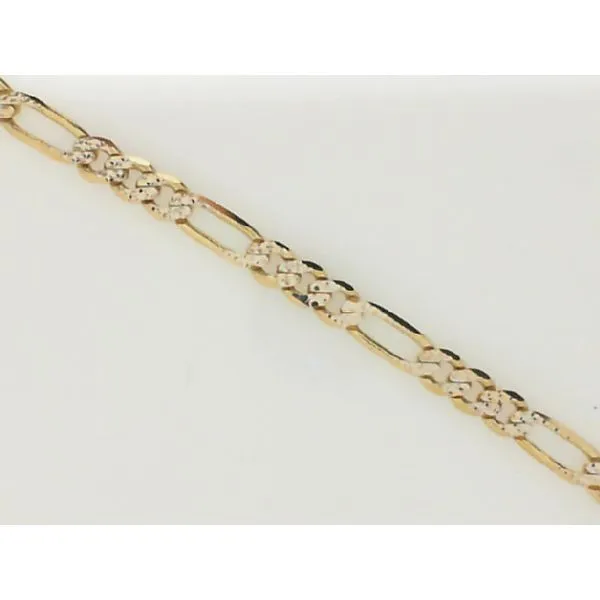 Yellow Gold Diamond Cut Anklet Simones Jewelry, LLC Shrewsbury, NJ