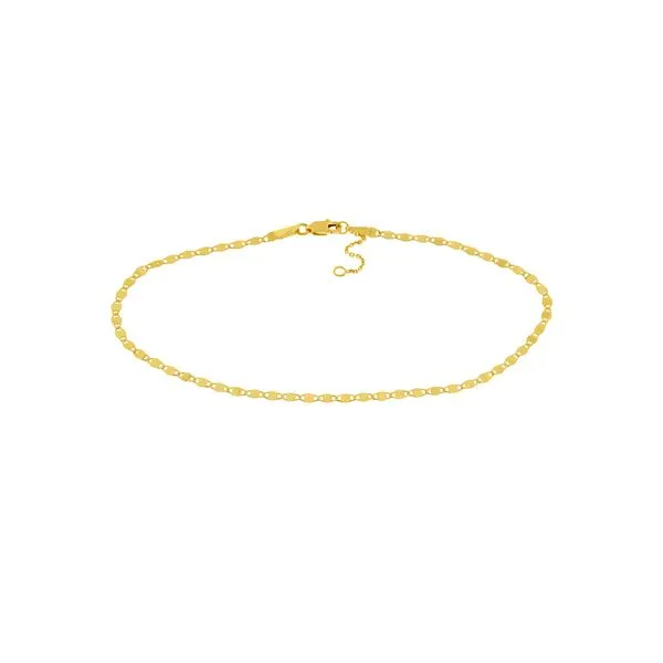 Valentino Link Adjustable Anklet Simones Jewelry, LLC Shrewsbury, NJ