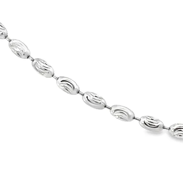 White Gold Anklet Image 2 Simones Jewelry, LLC Shrewsbury, NJ