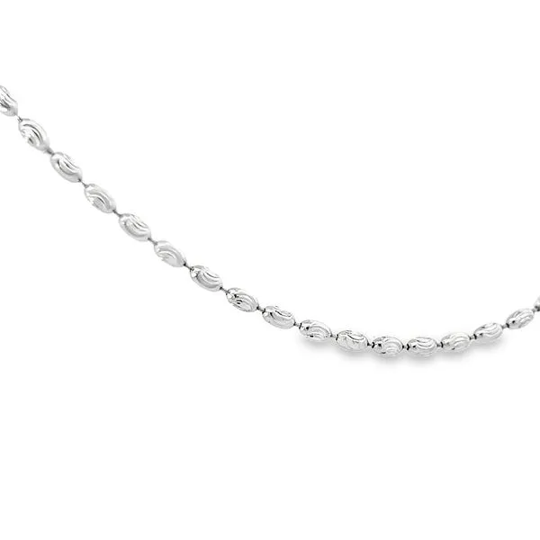 White Gold Anklet Image 3 Simones Jewelry, LLC Shrewsbury, NJ