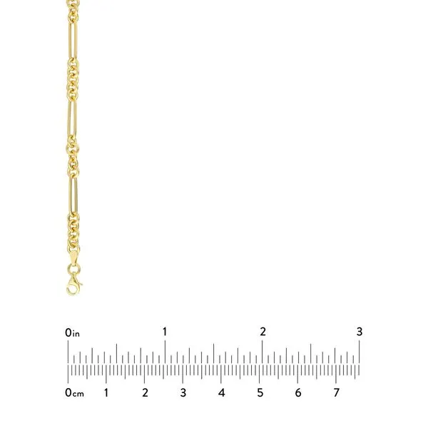 Gold Fancy Paperclip Anklet Image 3 Simones Jewelry, LLC Shrewsbury, NJ