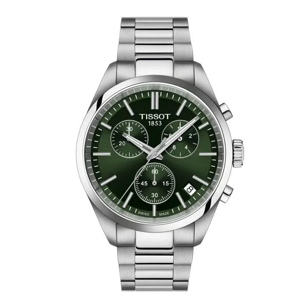 Tissot PR100 Green Dial Chrono Simones Jewelry, LLC Shrewsbury, NJ