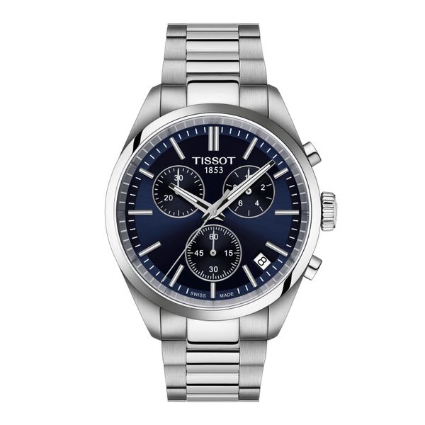 Tissot PR100 Chrono Blue Dial Simones Jewelry, LLC Shrewsbury, NJ