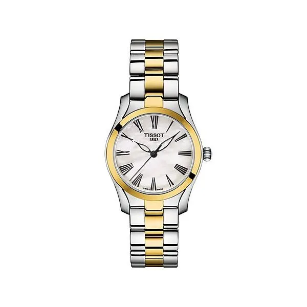 Ladies TissotT Wave II  2 Tone Quartz Watch with MOP Dial Watch Simones Jewelry, LLC Shrewsbury, NJ