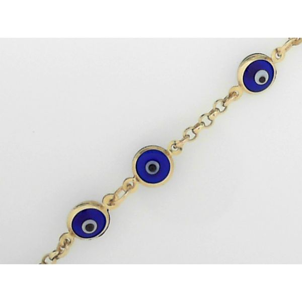 Children's 14 Karat Gold Protective Eye Bracelet Simones Jewelry, LLC Shrewsbury, NJ