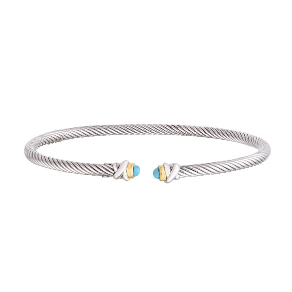 Sterling Silver & Turquoise Bangle Simones Jewelry, LLC Shrewsbury, NJ