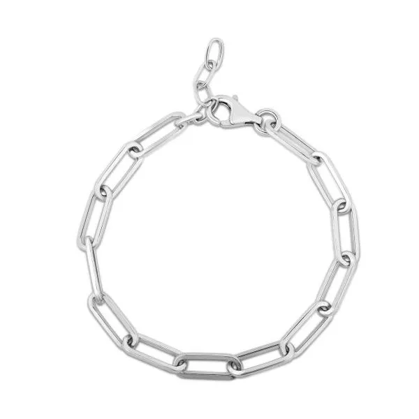 Silver Paperclip Bracelet Simones Jewelry, LLC Shrewsbury, NJ