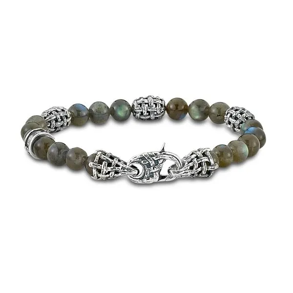 Sterling Silver Labradorite Bead Bracelet Simones Jewelry, LLC Shrewsbury, NJ