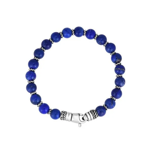 Sterling Silver Lapis Bead Bracelet Simones Jewelry, LLC Shrewsbury, NJ